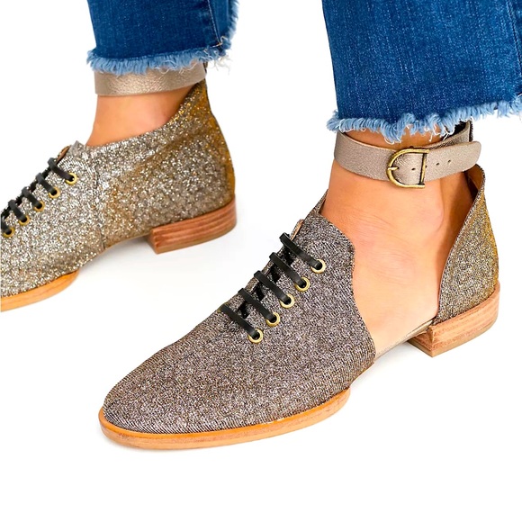 Free People Shoes - Free PEOPLE LUCCA OXFORD in METALLIC